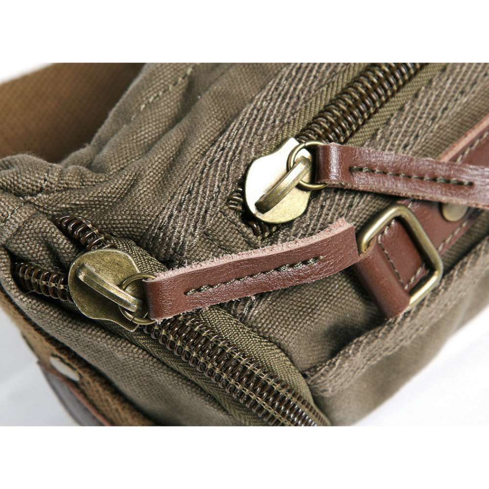*Clearance* Canvas Waist Fanny Pack C83GRN - Picture 4 of 8